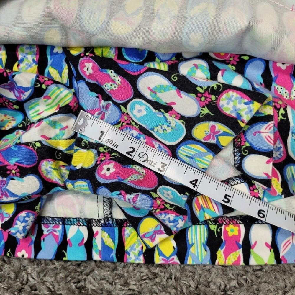Bamboo Traders Size 6 Skort Skirt Novelty Barbiecore Pink Ribbon Trim Stretchy - Picture 8 of 10